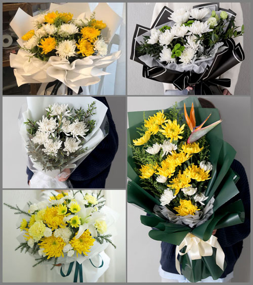 山西忻州五台县茹村乡白事花束代送